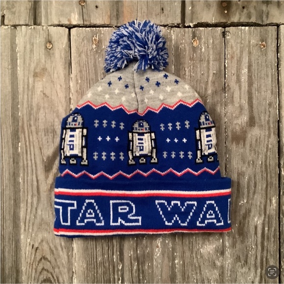 Boys Star Wars Beanie Toboggan Hat R2D2 One Size - Picture 1 of 2